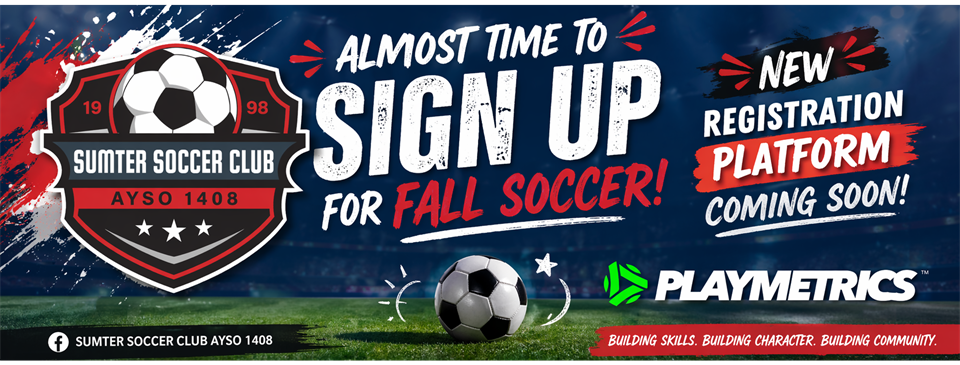 Fall Soccer Registration Coming Soon!